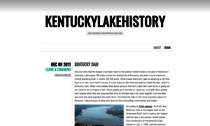 Kentuckylakehistory.wordpress.com thumbnail