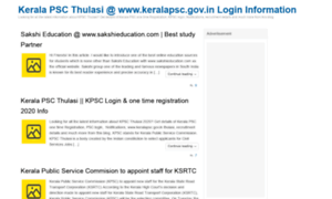 Keralapsc-thulasi.in thumbnail