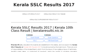 Keralasslcresults2017.co.in thumbnail