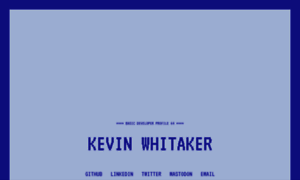 Kevin-whitaker.net thumbnail
