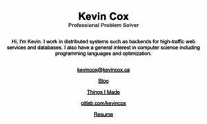 Kevincox.ca thumbnail