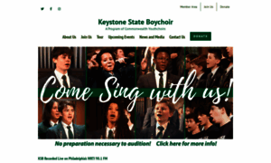 Keystonestateboychoir.org thumbnail