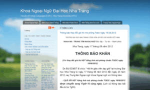 Khoangoaingu.ntu.edu.vn thumbnail