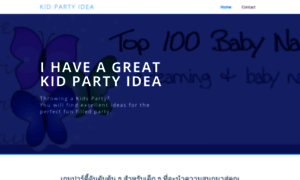 Kid-party-idea.com thumbnail