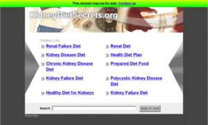 Kidneydietsecrets.org thumbnail