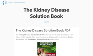 Kidneydiseasesolutionbook.tumblr.com thumbnail