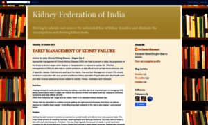 Kidneyfederationofindia.blogspot.com thumbnail