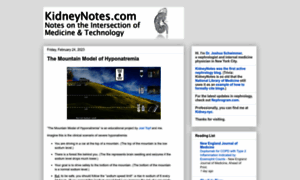 Kidneynotes.com thumbnail