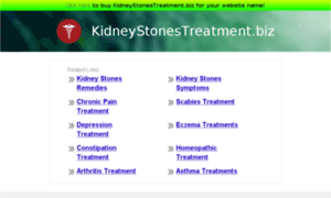 Kidneystonestreatment.biz thumbnail