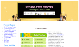 Kids-iq-tests.com thumbnail