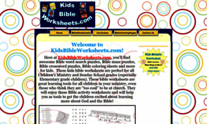 Kidsbibleworksheets.com thumbnail