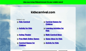 Kidscarnival.com thumbnail