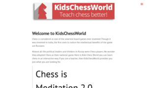 Kidschessworld.com thumbnail