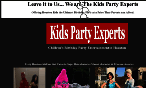 Kidspartyexperts.com thumbnail