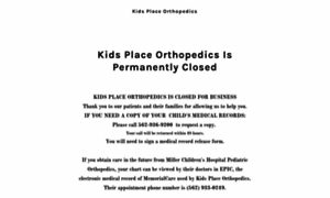 Kidsplaceortho.com thumbnail