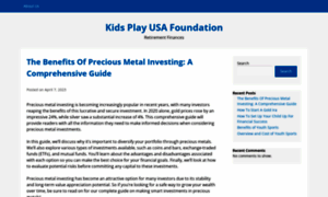 Kidsplayusafoundation.org thumbnail