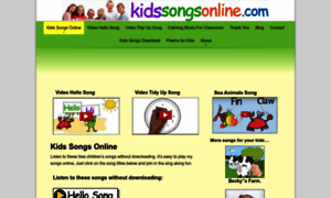 Kidssongsonline.com thumbnail
