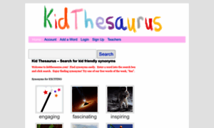 Kidthesaurus.com thumbnail