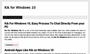 Kik.windowss10.com thumbnail