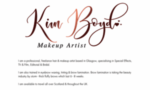 Kimboydmakeupartist.co.uk thumbnail