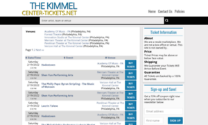 Kimmel.center-tickets.net thumbnail