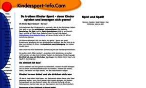 Kindersport-info.com thumbnail