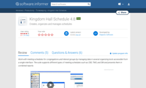 Kingdom-hall-schedule.software.informer.com thumbnail