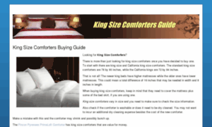 Kingsizecomfortersguide.com thumbnail