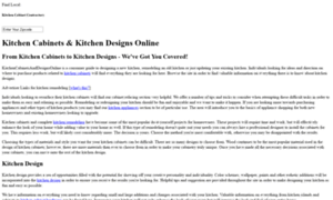 Kitchencabinetsanddesignsonline.com thumbnail