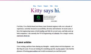Kittygiraudel.com thumbnail