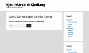 Kjetil.org thumbnail