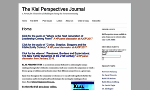 Klalperspectives.org thumbnail