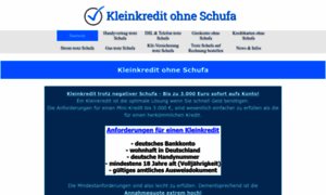 Kleinkredit-ohne-schufaauskunft.com thumbnail