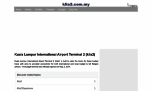 Klia2.com.my thumbnail