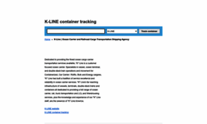 Kline.container-tracking.org thumbnail