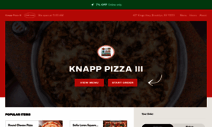 Knapppizzamenu.com thumbnail