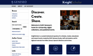Knightscholar.geneseo.edu thumbnail