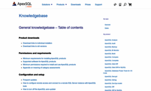 Knowledgebase.apexsql.com thumbnail