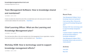 Knowledgemanagementsurvival.com thumbnail