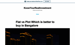 Knowyourrealinvestment.home.blog thumbnail