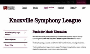 Knoxvillesymphonyleague.org thumbnail