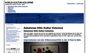 Koeln-kultur-kolumne.de thumbnail