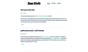 Koen.kivits.com thumbnail