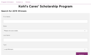 Kohls.scholarshipamerica.org thumbnail