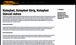 Kolaybets.com thumbnail