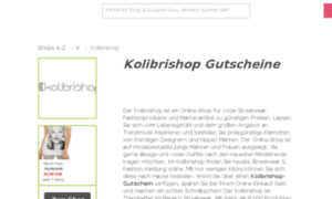 Kolibrishop.gutscheincodes.de thumbnail