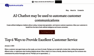 Kommunicateaichatbot.wordpress.com thumbnail