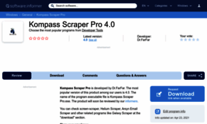 Kompass-scraper-pro.software.informer.com thumbnail