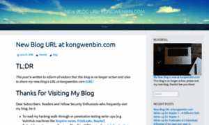 Kongwenbin.wordpress.com thumbnail