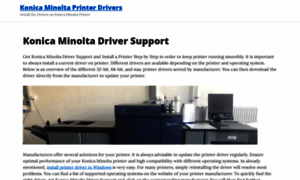 Konica-minolta-driver-support.techfixya.com thumbnail